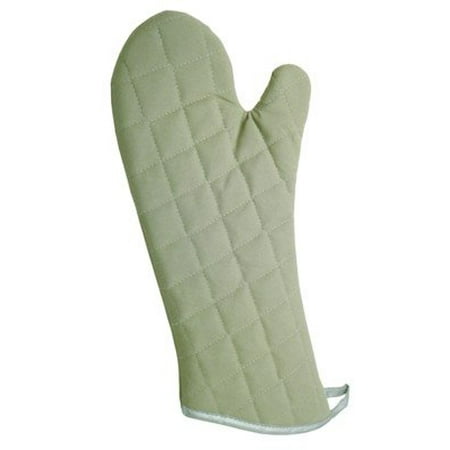 Charcoal Color Fire Retardant Fabric Oven Mitt 17 inch Length